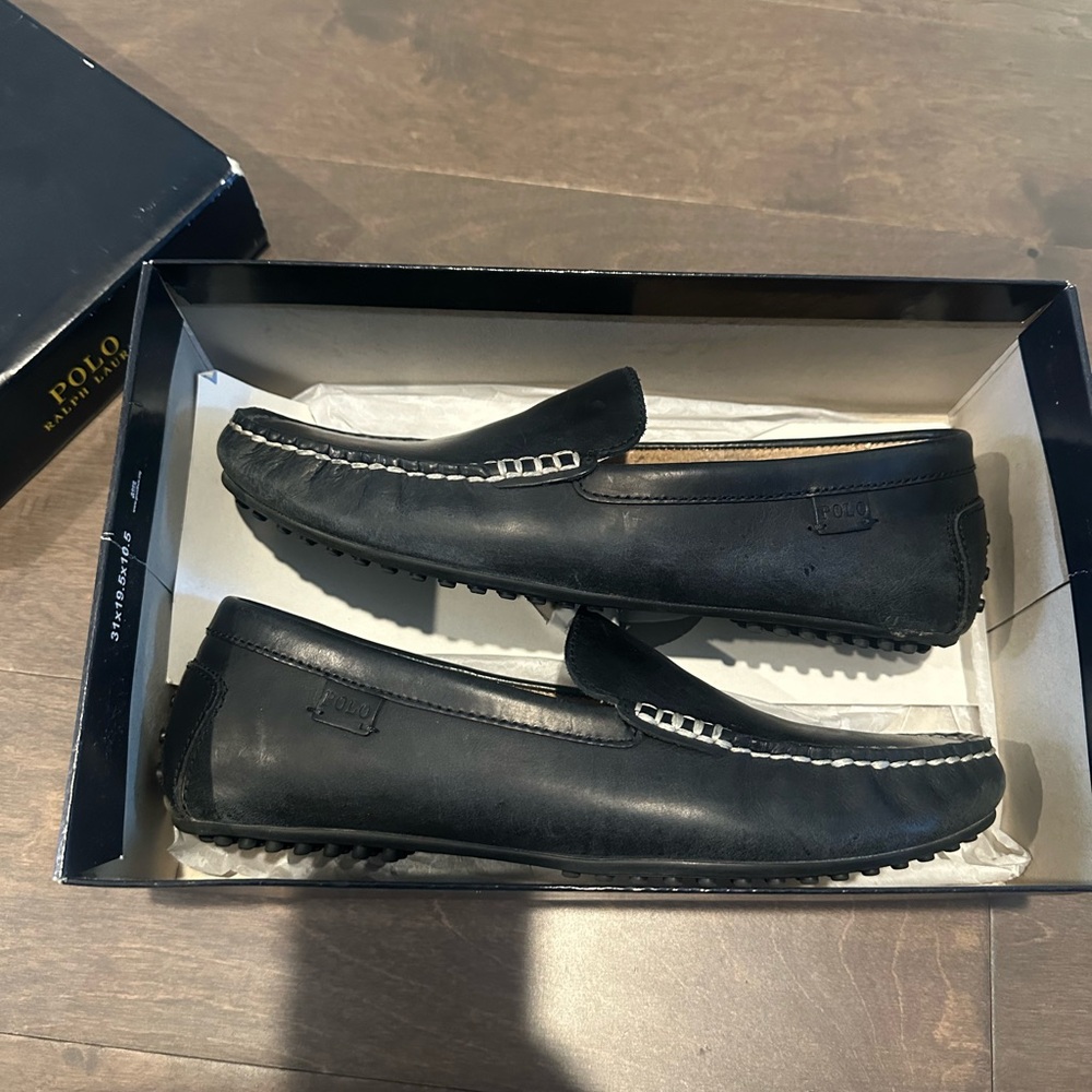 Polo by Ralph Lauren Black Men's Slip-On Loafers